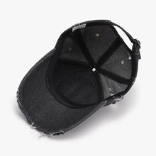 Load image into Gallery viewer, Distressed Adjustable Cotton Baseball Cap
