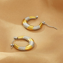 Carregar imagem no visualizador da galeria, Titanium Steel Hoop Earrings
