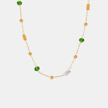 Load image into Gallery viewer, Titanium Steel Gold-plated Bead Necklace
