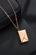 Carregar imagem no visualizador da galeria, Envelope Pendant Stainless Steel Necklace
