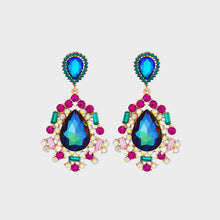 Load image into Gallery viewer, Teardrop Shape Rhinestone Alloy Dangle Earrings
