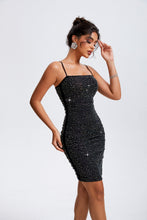 Carregar imagem no visualizador da galeria, Rhinestone Square Neck Cami Dress
