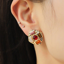 Carregar imagem no visualizador da galeria, Heart &amp; Geometric Alloy Earrings
