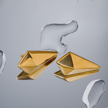 Carregar imagem no visualizador da galeria, Stainless Steel 18K Gold-Plated Geometric Earrings
