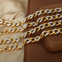 Load image into Gallery viewer, Zircon Titanium Steel Chunky Chain Bracelet
