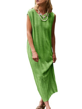 Carregar imagem no visualizador da galeria, Round Neck Sleeveless Knit Dress
