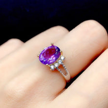 Carregar imagem no visualizador da galeria, Silver-Plated Artificial Gemstone Ring
