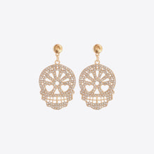 Carregar imagem no visualizador da galeria, Skull Rhinestone Alloy Earrings
