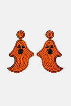 Carregar imagem no visualizador da galeria, Ghost Shape Beaded Dangle Earrings
