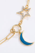 Carregar imagem no visualizador da galeria, Star and Moon Rhinestone Alloy Necklace
