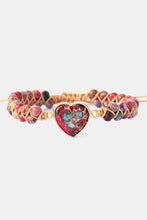 Carregar imagem no visualizador da galeria, Handmade Heart Shape Natural Stone Bracelet
