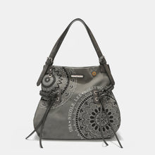 Carregar imagem no visualizador da galeria, Nicole Lee USA Side Braided Tassel Inlaid Rhinestone Embroidery Hobo Bag
