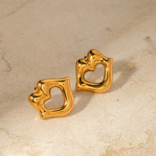 Load image into Gallery viewer, Lip 18K Gold-Plated Stud Earrings
