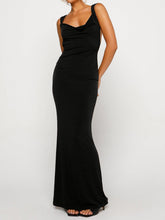 Carregar imagem no visualizador da galeria, Backless Wide Strap Maxi Dress
