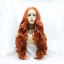 Load image into Gallery viewer, 13*3&quot; Lace Front Wigs Synthetic Long Wavy 24&quot; 130% Density
