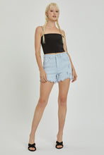 Carregar imagem no visualizador da galeria, RISEN Full Size High Rise Distressed Detail Denim Shorts
