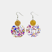 Load image into Gallery viewer, Geometric Shape Acrylic Dangle Earrings
