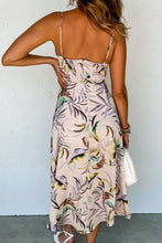 Carregar imagem no visualizador da galeria, Slit Frill Printed Midi Cami Dress
