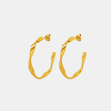 Carregar imagem no visualizador da galeria, Titanium Steel C-Hoop Earrings
