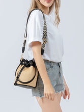 Load image into Gallery viewer, Straw Braided Adjustable Strap Bucket Bag
