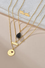 Carregar imagem no visualizador da galeria, Triple-layer MAMA I LOVE YOU 18K gold-plated Pendant Combo Deal
