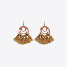 Load image into Gallery viewer, Tassel Detail Geometric Earrings
