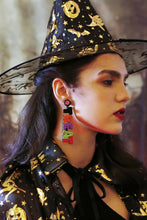 Load image into Gallery viewer, TRICK OR TREAT Beaded Dangle Earring
