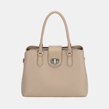 Carregar imagem no visualizador da galeria, David Jones PU Leather Twist-Lock Tote Bag
