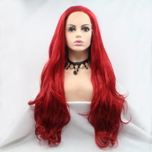 Carregar imagem no visualizador da galeria, 13*3&quot; Lace Front Wigs Synthetic Long Wavy 24&quot; 130% Density
