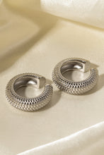 Load image into Gallery viewer, Scale Stainless Steel Cuff Earrings
