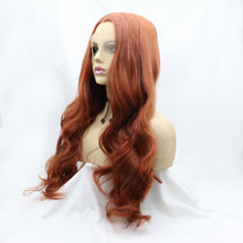 Carregar imagem no visualizador da galeria, 13*3&quot; Lace Front Wigs Synthetic Long Wavy 24&quot; 130% Density
