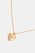 Carregar imagem no visualizador da galeria, Zircon Heart Shape 14K Gold-Plated Pendant Necklace
