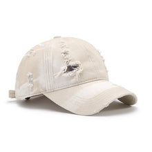 Load image into Gallery viewer, Distressed Adjustable Cotton Baseball Cap
