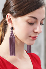 Carregar imagem no visualizador da galeria, Beaded Tassel Earrings
