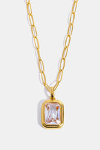 Carregar imagem no visualizador da galeria, Zircon 18K Gold-Plated Geometrical Shape Pendant Necklace
