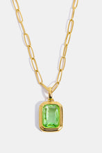 Carregar imagem no visualizador da galeria, Zircon 18K Gold-Plated Geometrical Shape Pendant Necklace
