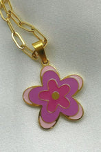 Load image into Gallery viewer, Flower Pendant Stainless Steel Necklace
