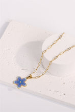 Load image into Gallery viewer, Flower Pendant Stainless Steel Necklace
