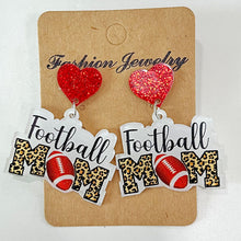 Carregar imagem no visualizador da galeria, Heart Shape Sports Theme Acrylic Dangle Earrings
