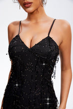 Carregar imagem no visualizador da galeria, Sequin V-Neck Wrap Cami Dress
