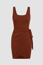 Carregar imagem no visualizador da galeria, Tied Scoop Neck Sleeveless Mini Dress
