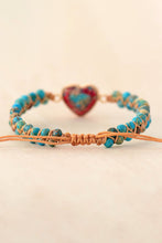 Carregar imagem no visualizador da galeria, Handmade Heart Shape Natural Stone Bracelet
