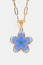 Load image into Gallery viewer, Flower Pendant Stainless Steel Necklace
