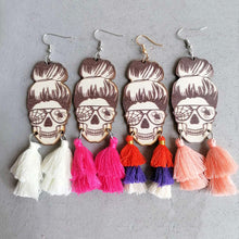 Carregar imagem no visualizador da galeria, Spider Grandma Tassel Detail Dangle Earrings
