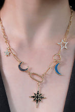 Carregar imagem no visualizador da galeria, Star and Moon Rhinestone Alloy Necklace
