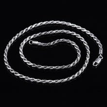 Carregar imagem no visualizador da galeria, 21.7&quot; Snake Chain 925 Sterling Silver Necklace
