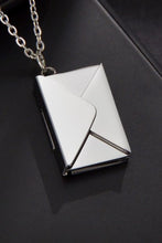 Carregar imagem no visualizador da galeria, Envelope Pendant Stainless Steel Necklace
