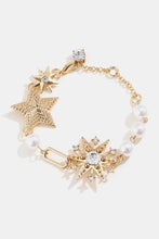 Carregar imagem no visualizador da galeria, Synthetic Pearl Star Shape Alloy Bracelet
