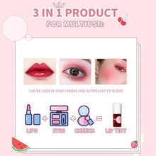 Load image into Gallery viewer, 4 Colors Lip Tint Stain Set,Matte Velvet Lip Tint Watery Lip Stain Mini Liquid Lipstick, Moisturizing Waterproof Long Wear Plump Lip Gloss Long-lasting Waterproof Korean Lip Tint Non-Sticky…
