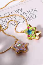 Load image into Gallery viewer, Rhinestone Decor Star Box Pendant Necklace
